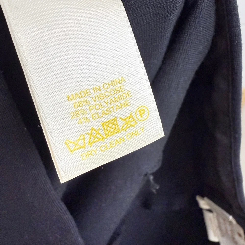 Kate Spade New York EDIE Pants Black WOMEN 4‎ Zipper CIGARETTE SKINNY ANKLE